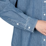 케네스콜 여성 데님 셔츠 - 미디엄 인디고, S