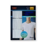 트라이 남성 머서라이즈드 크루넥 티 3매