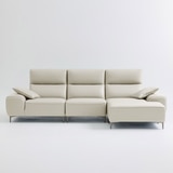 UND NA17 전체 천연 이태리 슈렁큰통가죽 4인 소파+보조스툴