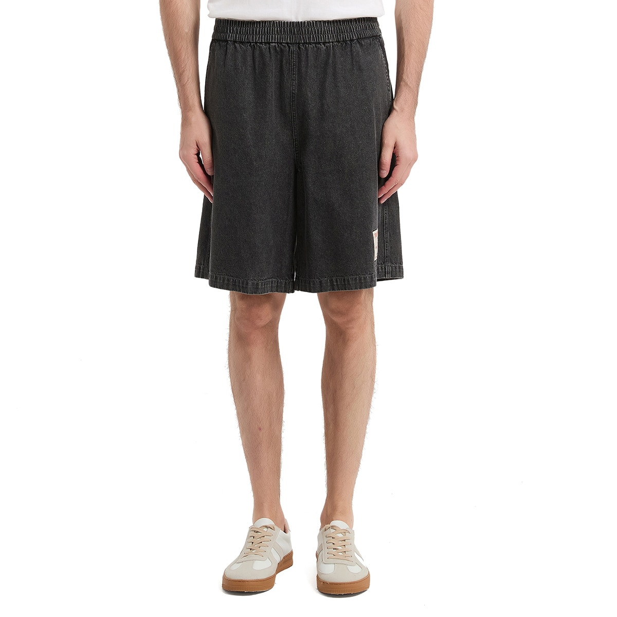 트루 릴리젼 남성 데님 반바지 - 그레이, S