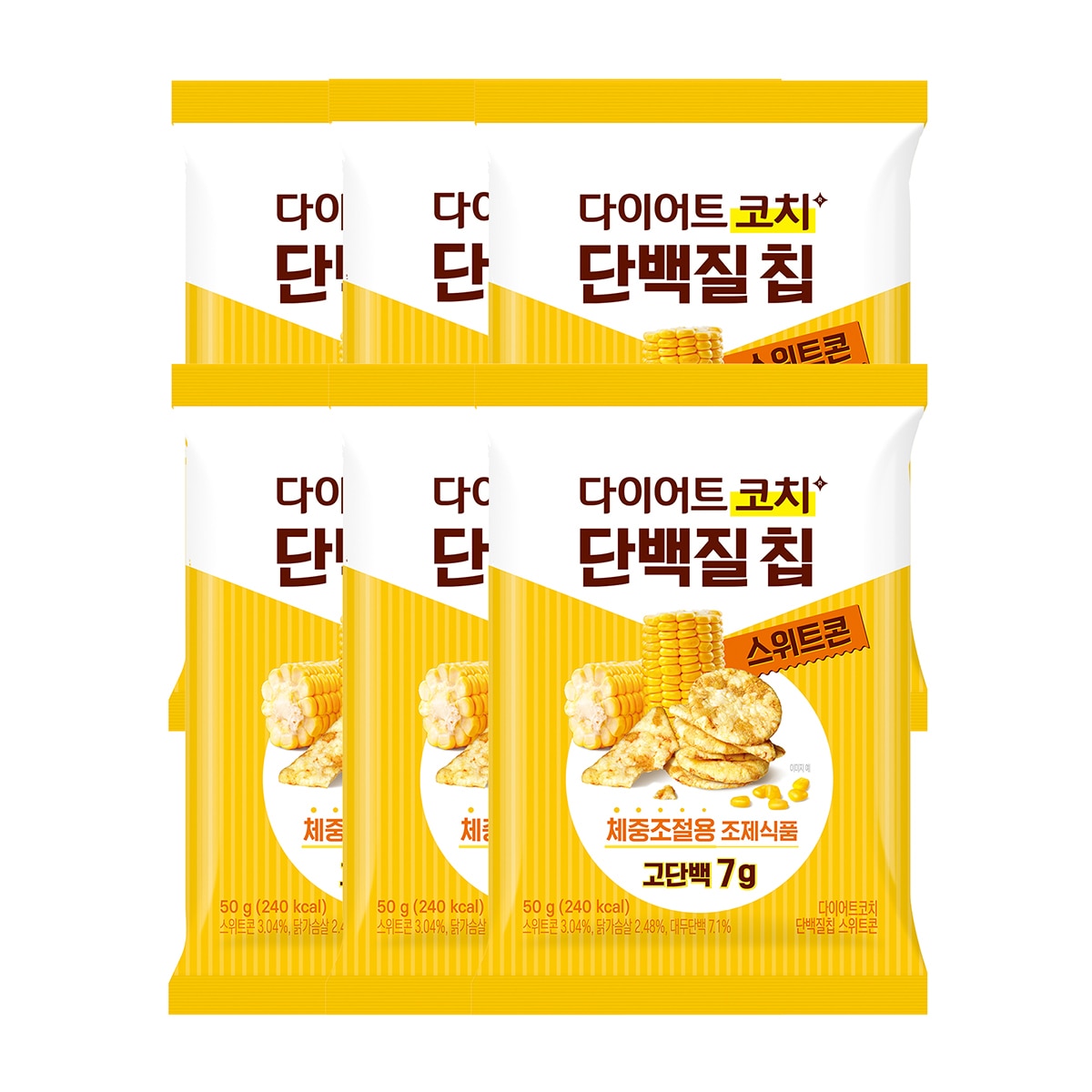 다이어트 코치 단백질 칩 600g / 50g x 12