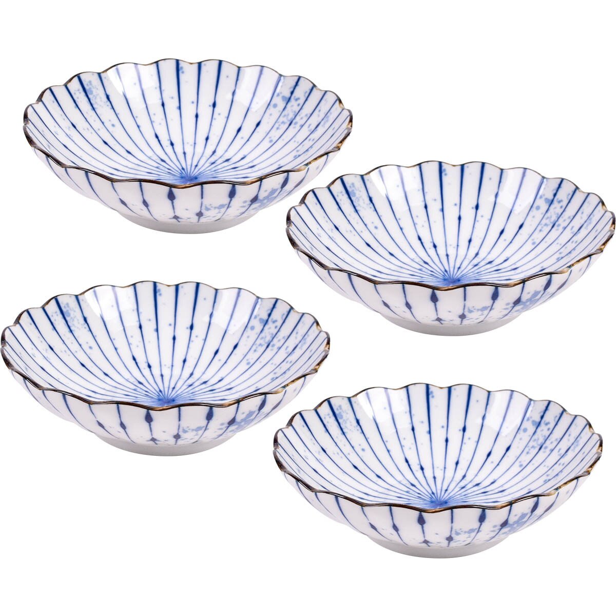 아틱앤베이스 핀블루 블루밍 서빙볼 4P