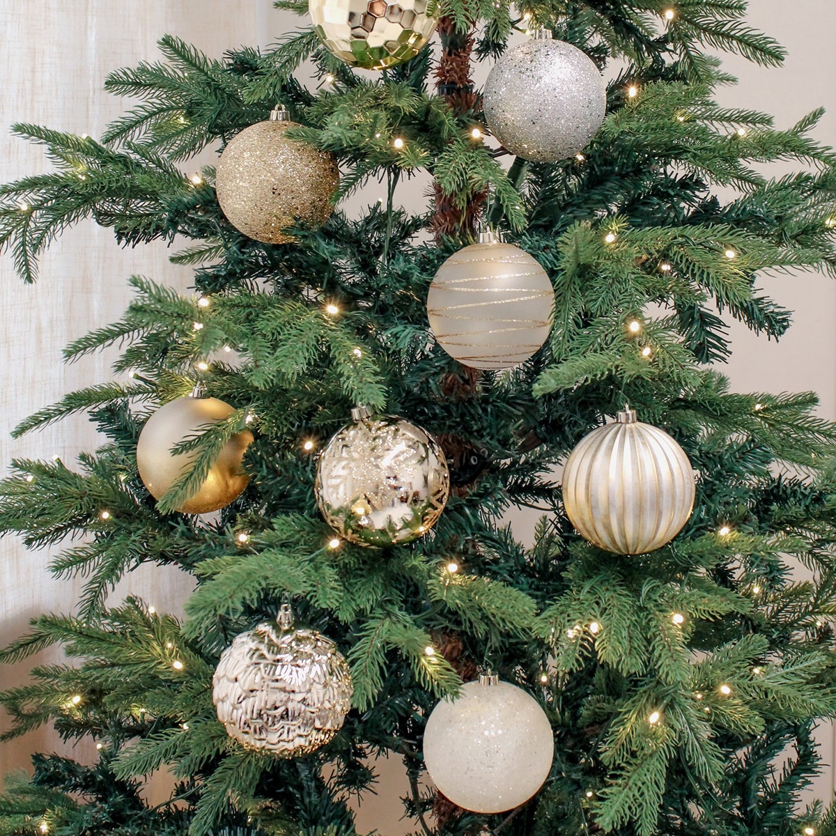 크리스마스 100mm 오너먼트 장식 18개 세트 - 메탈릭 크리스마스 100mm 오너먼트 장식 18개 세트 - 메탈릭