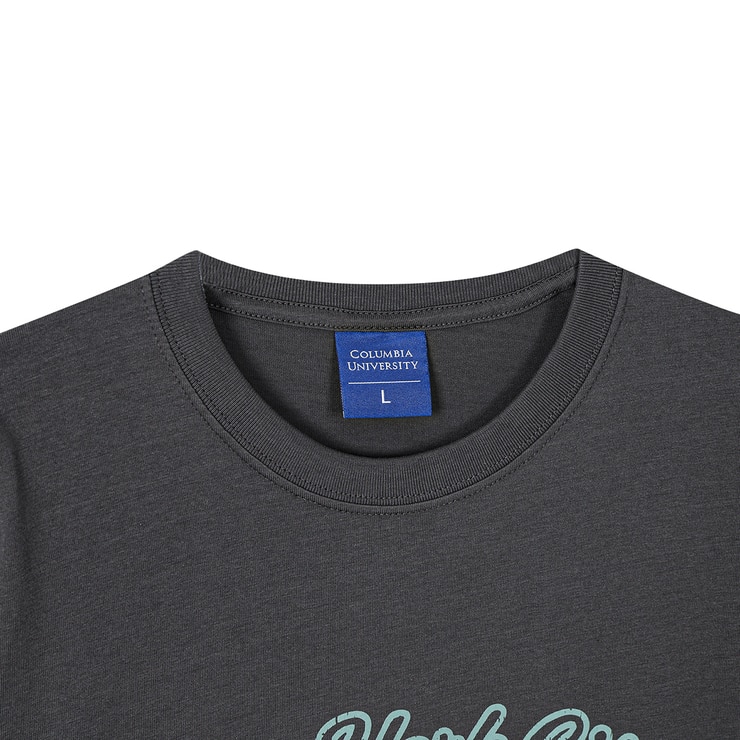 컬럼비아 유니버시티 성인 반소매 티셔츠 - 차콜, M