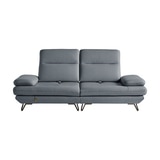 다우닝 모아나 스윙 전체 천연가죽 소파 3인