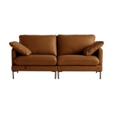 다우닝 코지 전체천연가죽 소파 3인