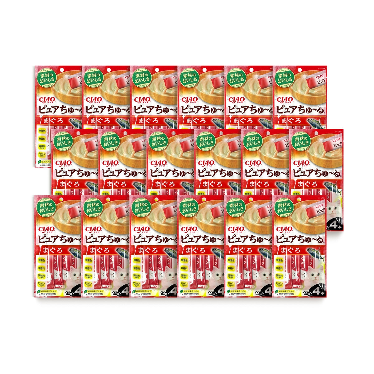 챠오 퓨어츄르 14g x 72입 - 참치 14g x 72개