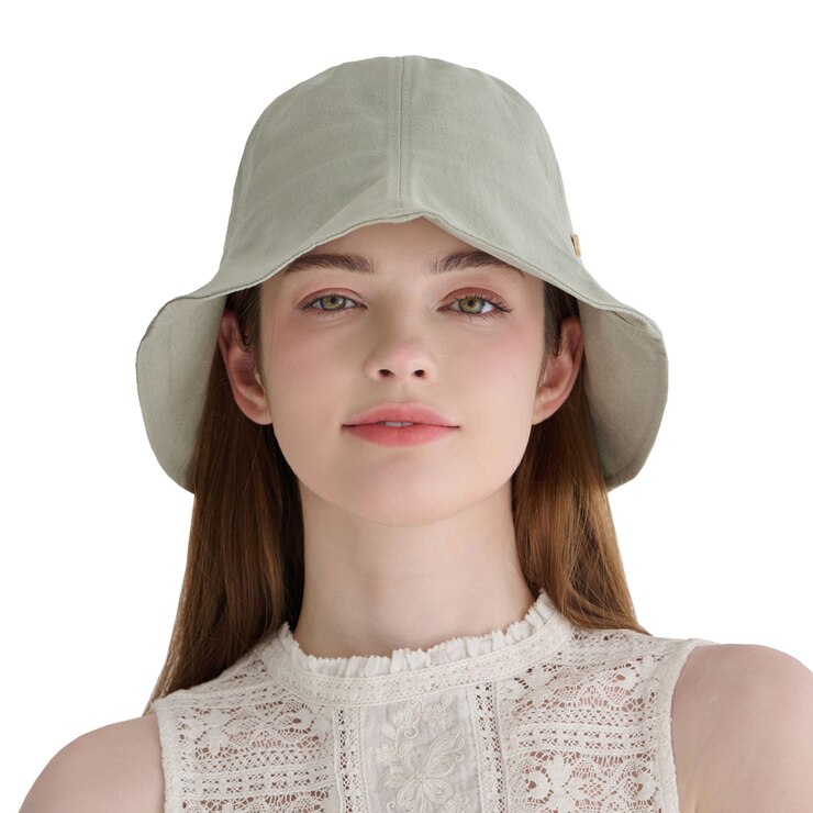 안드레아바나 여성 코튼 햇 - 카키