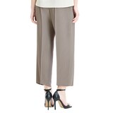 요이츠 여성 핀턱 플리츠 배기 팬츠 - 베이지, M/L