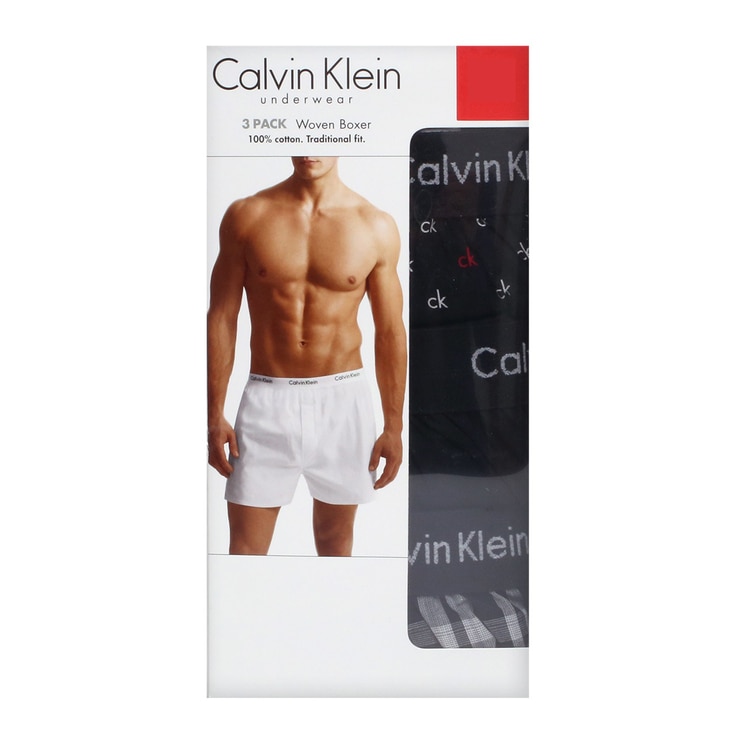 캘빈클라인 우븐 박서 3 매