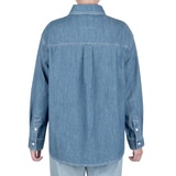 케네스콜 여성 데님 셔츠 - 미디엄 인디고, S