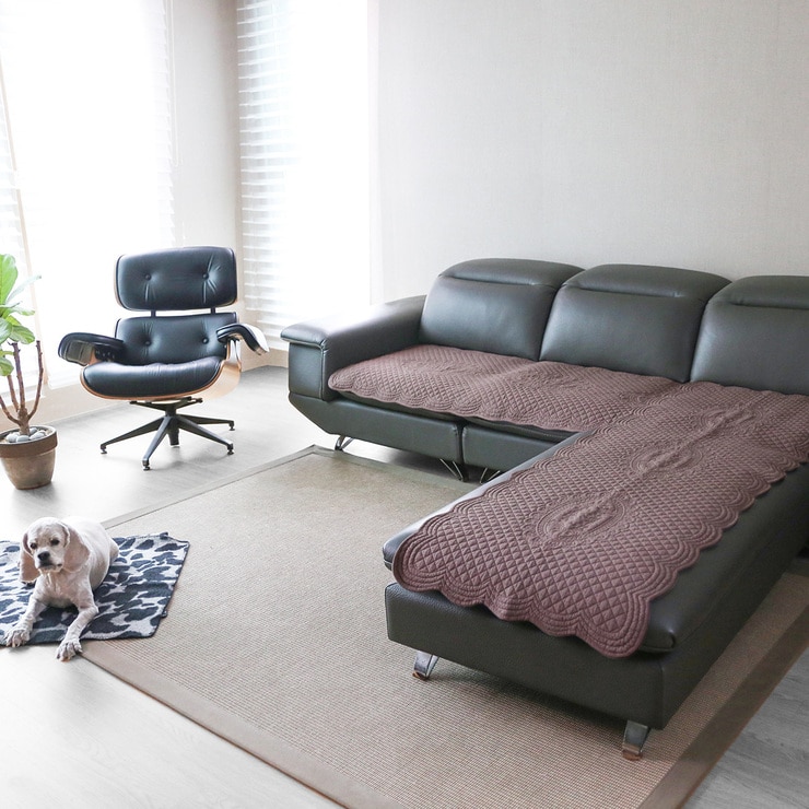 플로티나 순면 퀼팅 소파패드2P 65x180cm - 코코아 플로티나 순면 퀼팅 소파패드2P 65x180cm - 코코아
