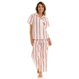 키스 해링 여성 코튼 파자마 세트 - 아이보리, M