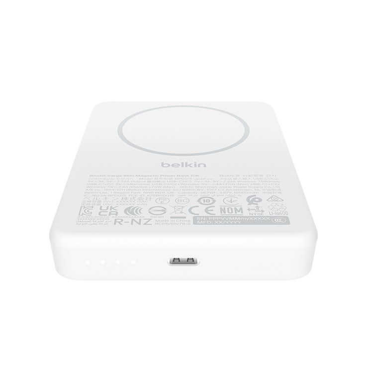 벨킨 10000mAh 초슬림 마그네틱 보조배터리 2PK - 화이트