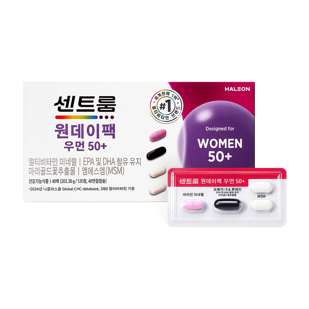 센트룸 원데이팩 50+ 우먼 40팩