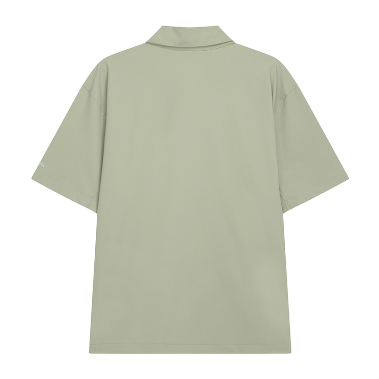 컬럼비아 남성 우븐 반소매 스트레치 폴로티 - 라이트카키, L