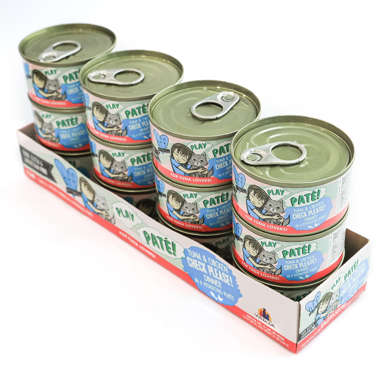 웨루바 BFF 고양이 습식 캔사료 80g x 12 - 튜나치킨 웨루바 BFF 고양이 습식 캔사료 80g x 12 - 튜나치킨