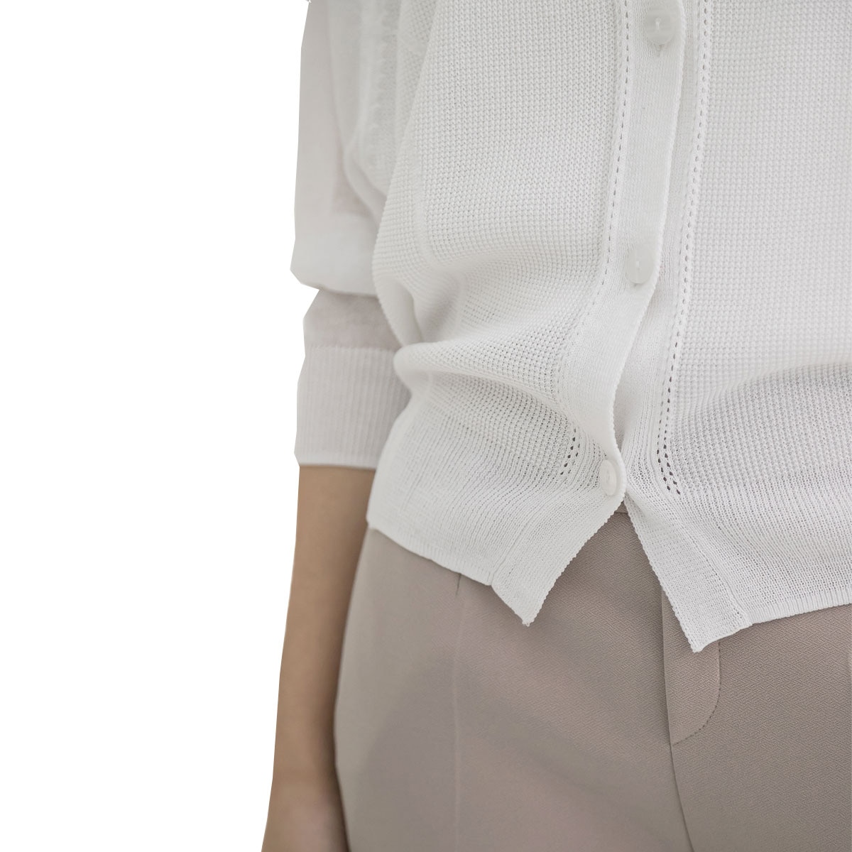 보니스팍스 여성 래글런 니트 가디건 - 아이보리, M/L