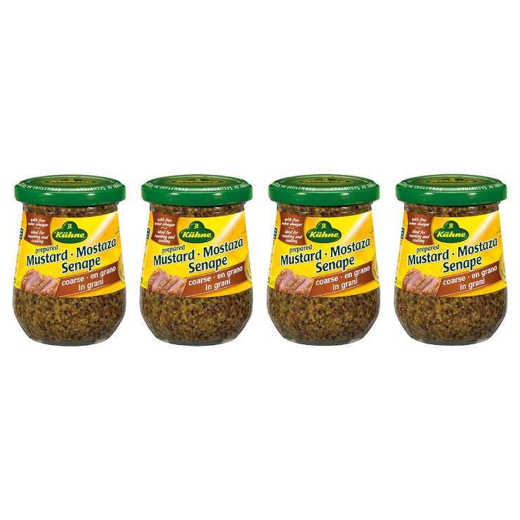 Kuhne Coarse Mustard 250ml x 4 680629