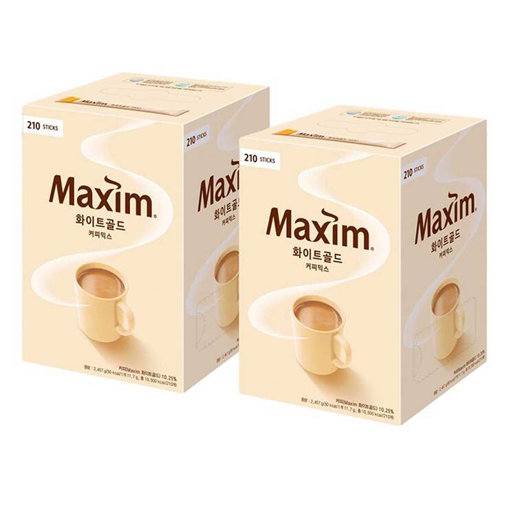 맥심 화이트 골드 커피믹스 11.7g x 210T x 2 맥심 화이트 골드 커피믹스 11.7g x 210T x 2