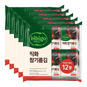 CJ 명가직화 참기름김 4.5g x 12 x 5