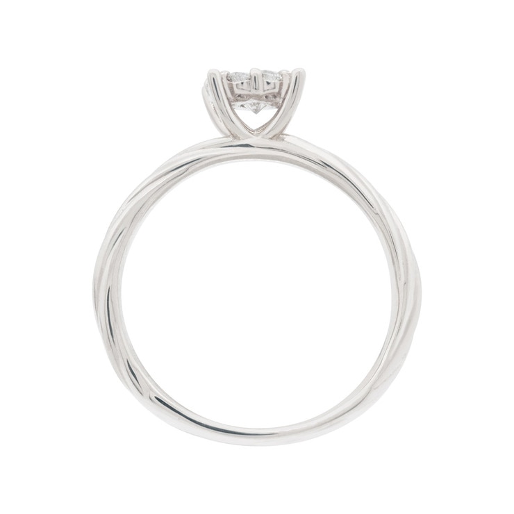 총 0.25캐럿 다이아몬드 반지 14K 샤론