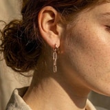 클라베드제이 14K 골드 귀걸이 헤이즐 - 로즈 골드