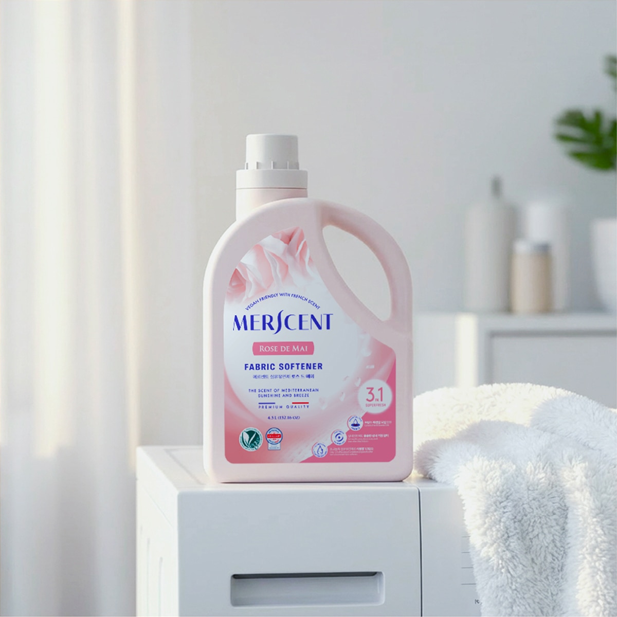 메르센트섬유유연제로즈드메이4.5L