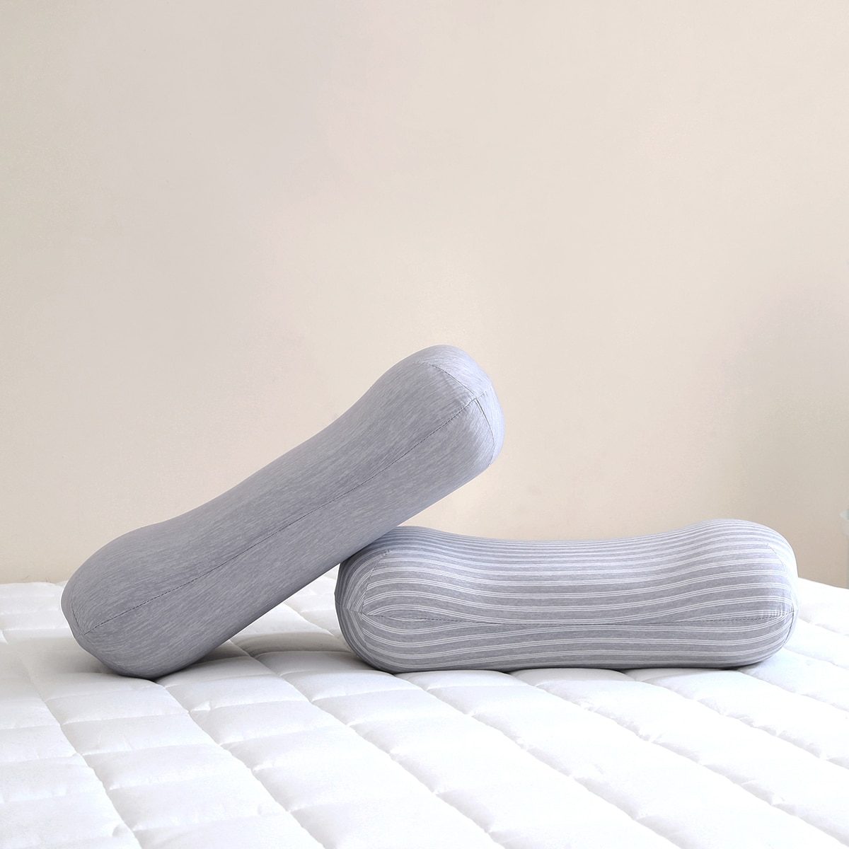 에이프릴앳홈 땅콩형 냉감 베개 2P - 그레이