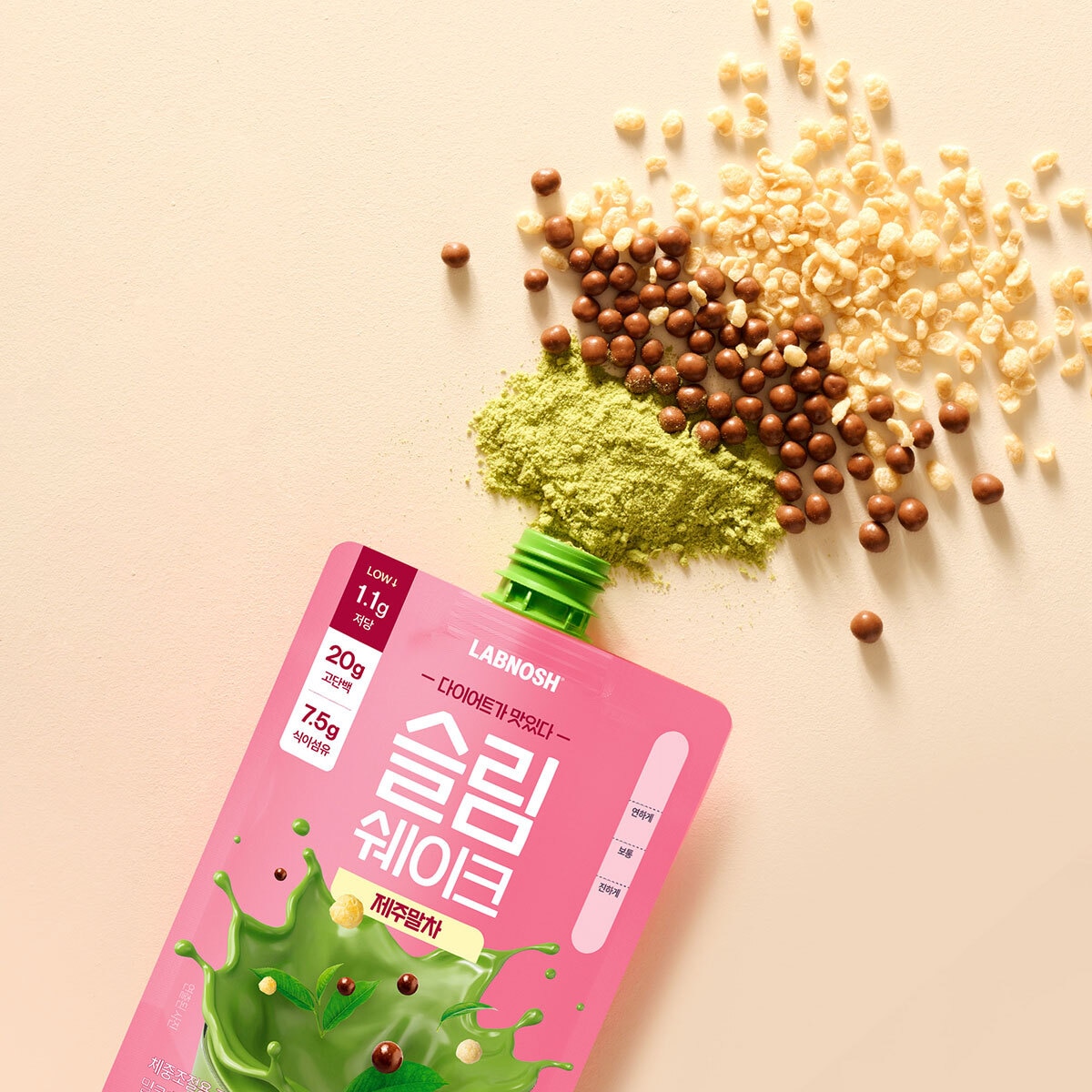 랩노쉬 슬림쉐이크 45g x 14개 - 제주말차맛