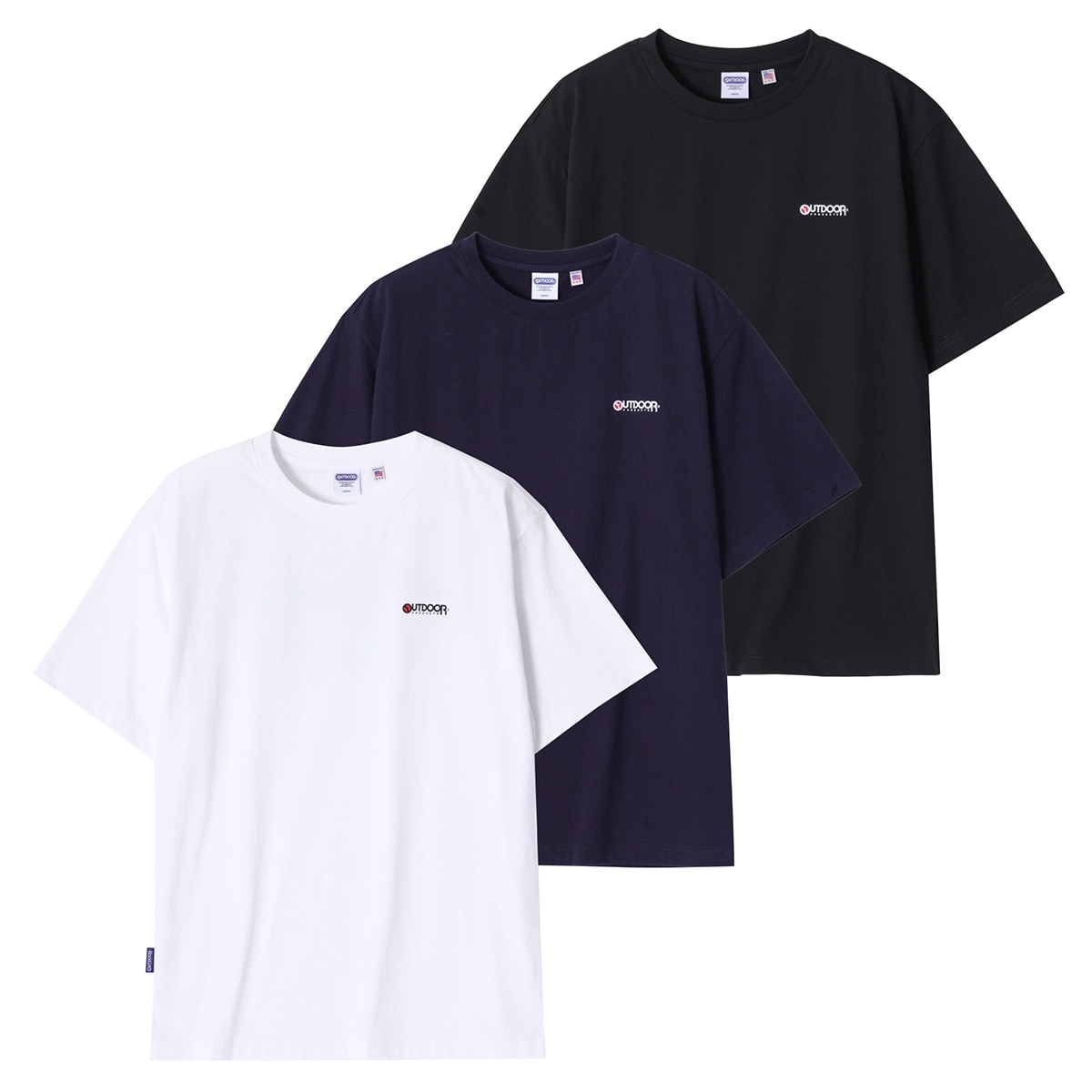 아웃도어프로덕트 베이직 크루넥 티셔츠 3매 - 멀티팩, L 아웃도어프로덕트 베이직 크루넥 티셔츠 3매 - 멀티팩, L
