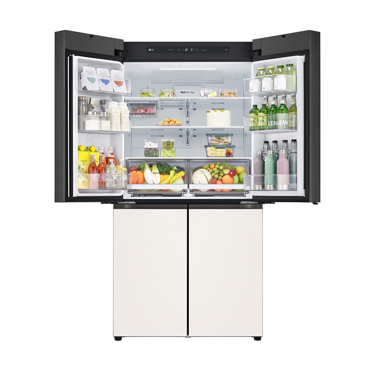 LG 오브제 매직스페이스 냉장고 870L, 클레이 브라운