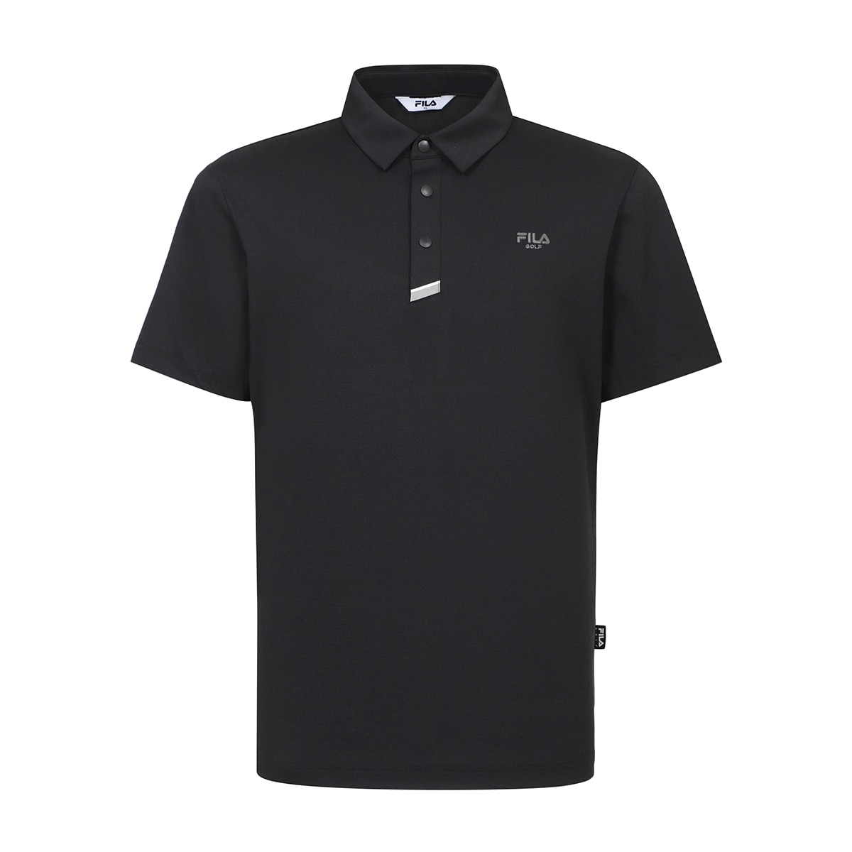 휠라 골프 남성 반팔 폴로티 - 블랙 휠라 골프 남성 반팔 폴로티 - 블랙