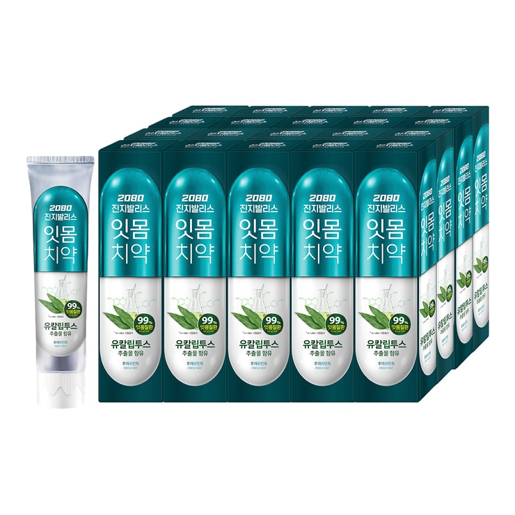 2080 진지발리스 치약 150g x 20개 2080 진지발리스 치약 150g x 20개