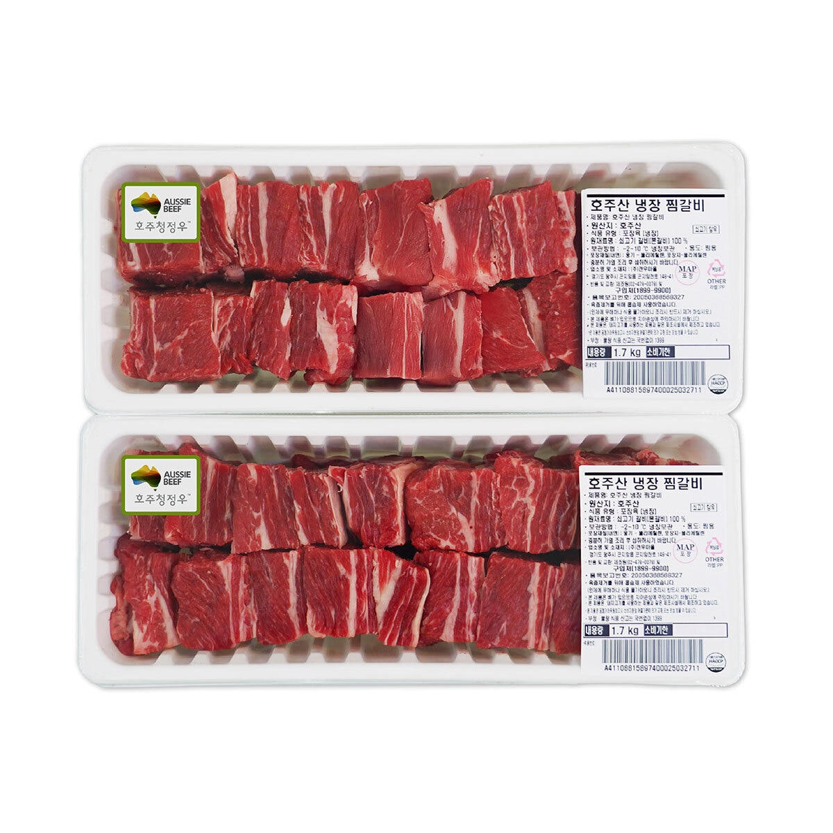 호주산 냉장 찜갈비 1.7kg x 2팩 x 3세트