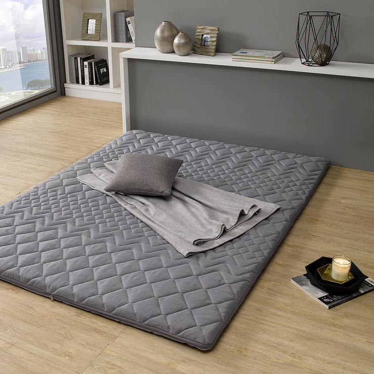 럭스나인 천연라텍스 패드 (5cm) - 슈퍼싱글, 그레이