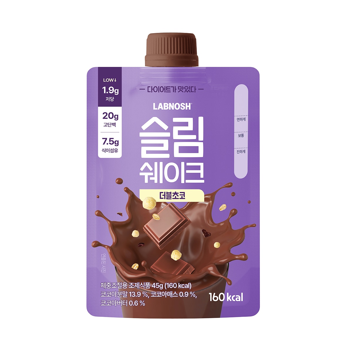 랩노쉬 슬림쉐이크 45g x 14개 - 초코맛 랩노쉬 슬림쉐이크 45g x 14개 - 초코맛