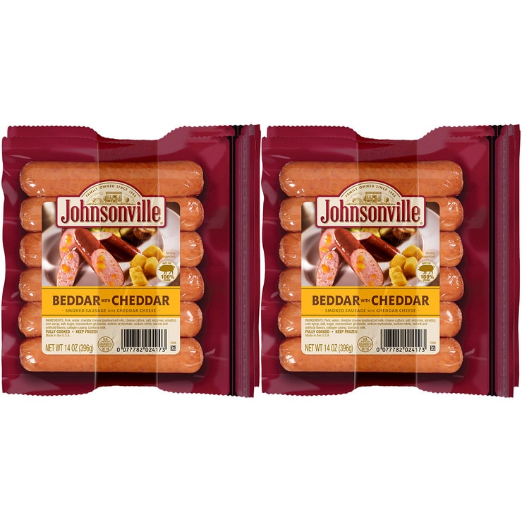 Johnsonville Beddar with Cheddar Sausage 396g x 4 660190