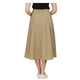 레니본 여성 플레어 스커트 - 베이지, S