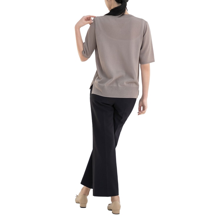 보니스팍스 여성 브이넥 풀오버 니트 - 그레이