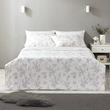 April At Home 80수면 프린트 파이핑 양모이불 - 퀸