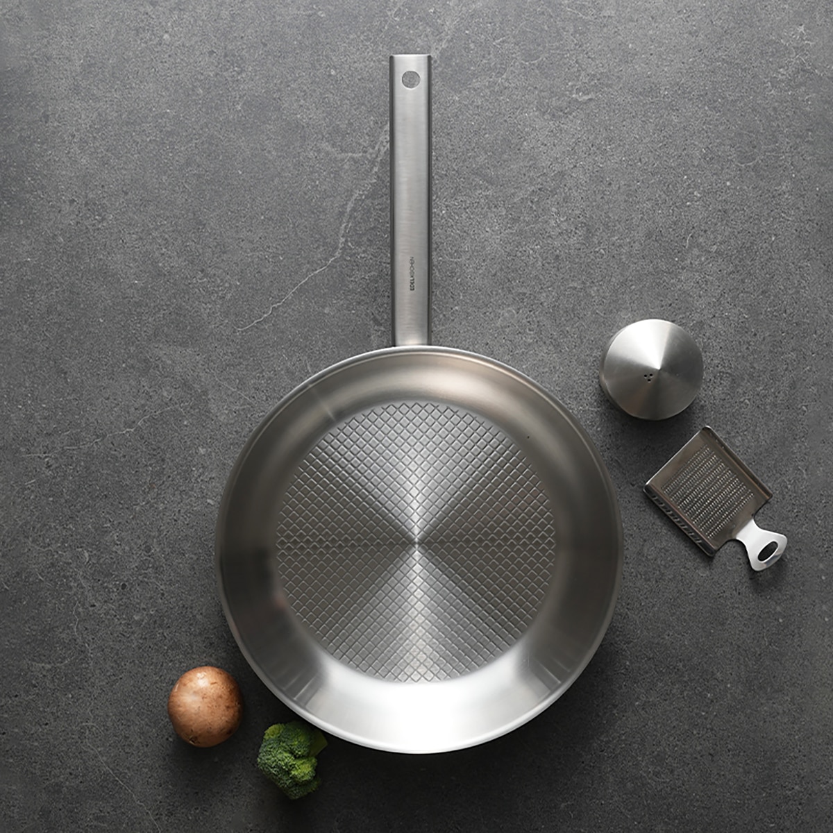 에델코첸 통 5중 스테인리스 엠보 프라이팬 28cm