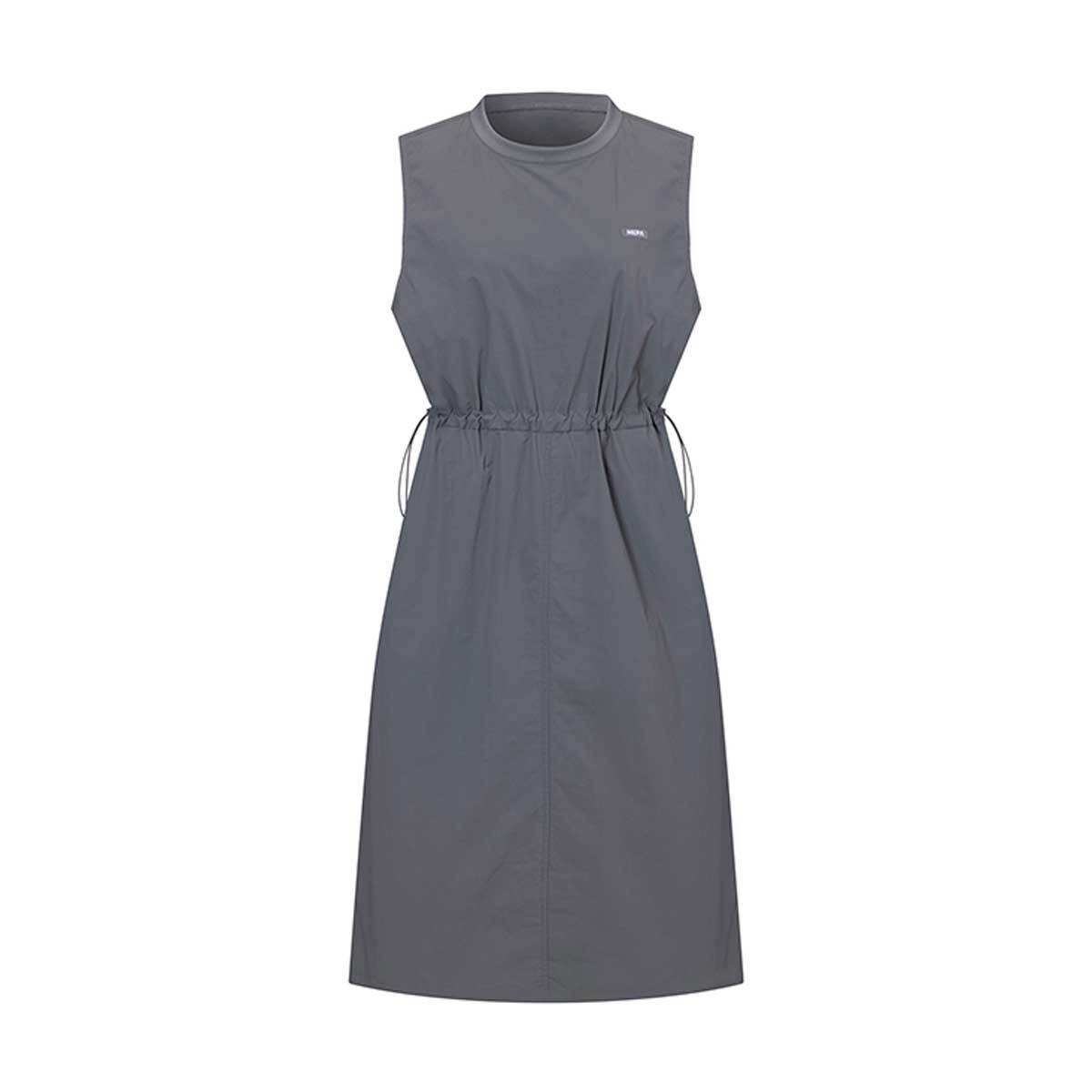 네파 여성 우븐 민소매 원피스 - 차콜 그레이, XL