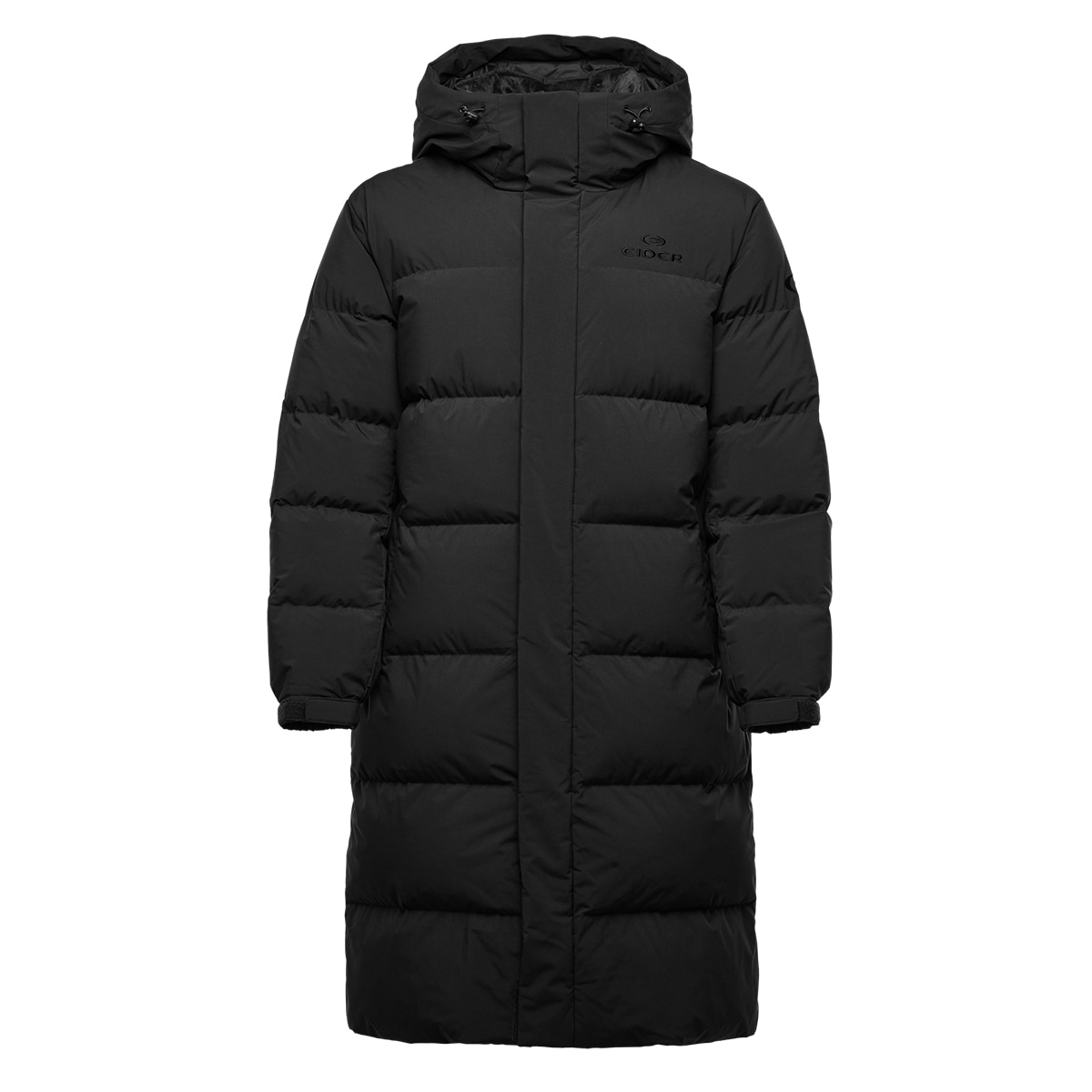 아이더 남성 벤치 롱 다운 자켓 - 블랙