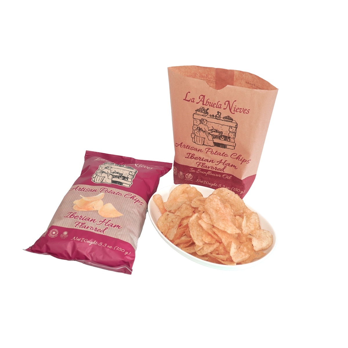 라 아부엘라 니에베스 하몽맛 감자칩 150g x 12