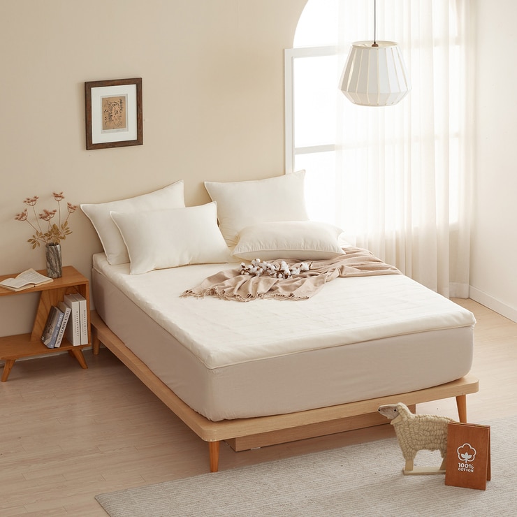 Roomine Home Wool Rolling Topper - Queen 674812