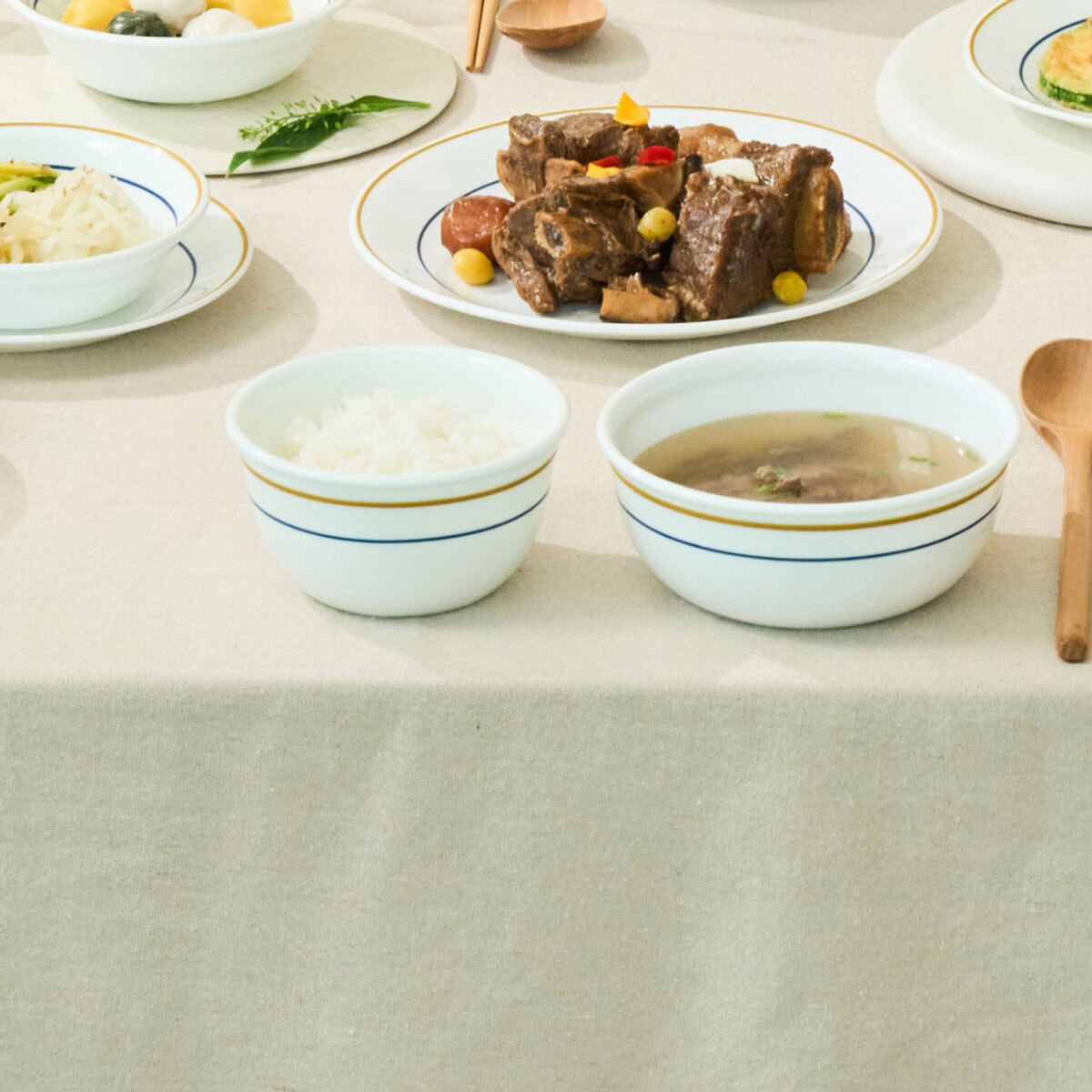 코렐 더블링 라떼 공기대접 세트 4P
