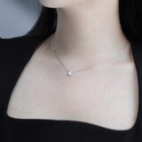 총0.3캐럿 다이아몬드 목걸이14K프라티