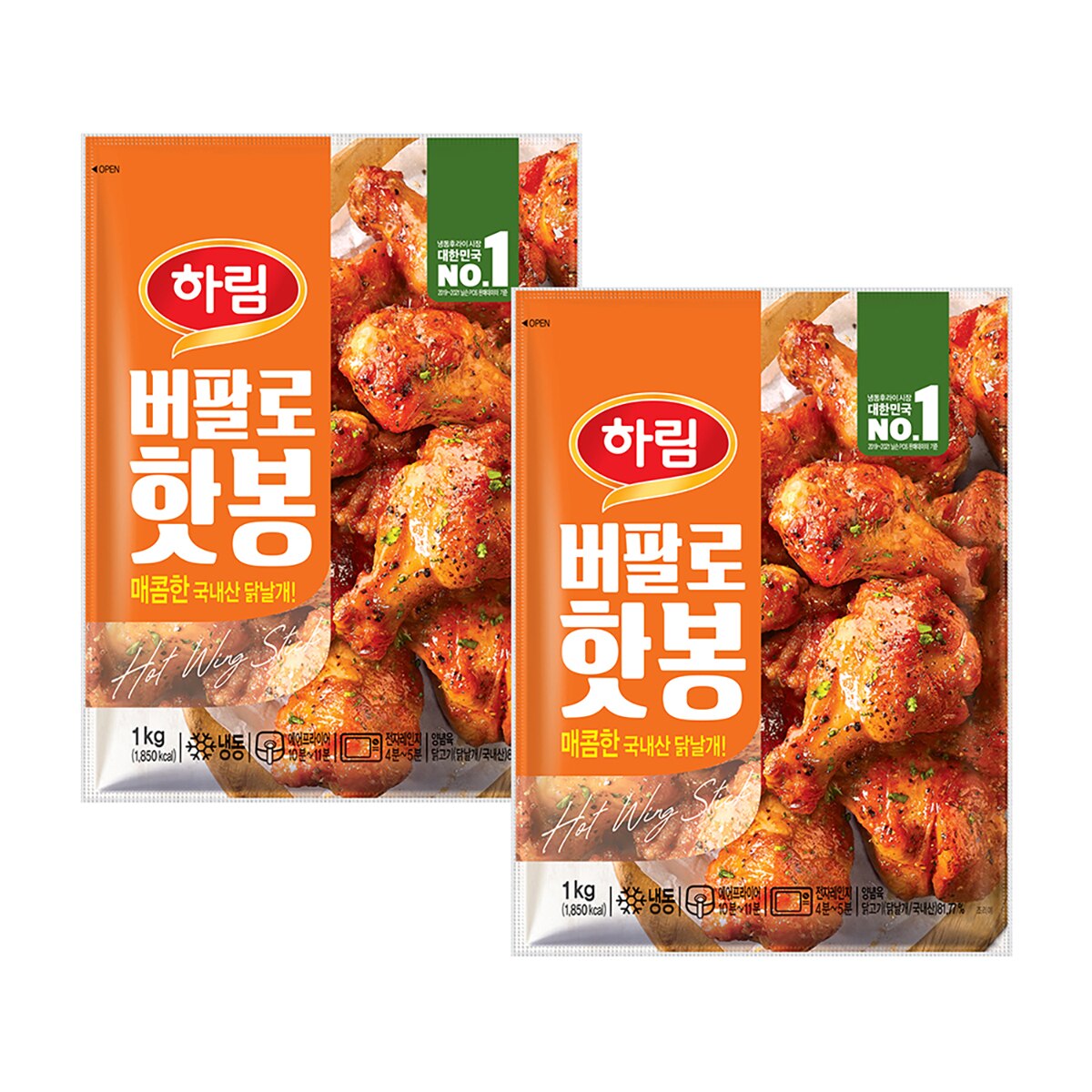하림 버팔로 핫봉 1 KG x 2