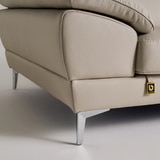 다우닝 마티에 헤드레스트 전체천연가죽 소파 3인